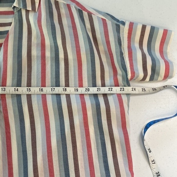 Madewell Button-Back Shirt in Pocatello Stripe Popover Striped Oversized Boxy - Picture 13 of 16